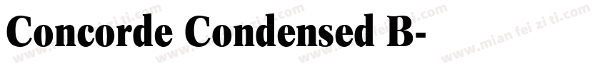 Concorde Condensed B字体转换